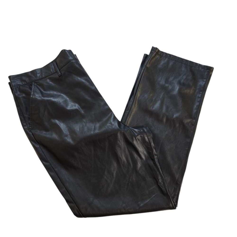 Black Leather Sofia Jeans Sz 18 By Sofia Vergara